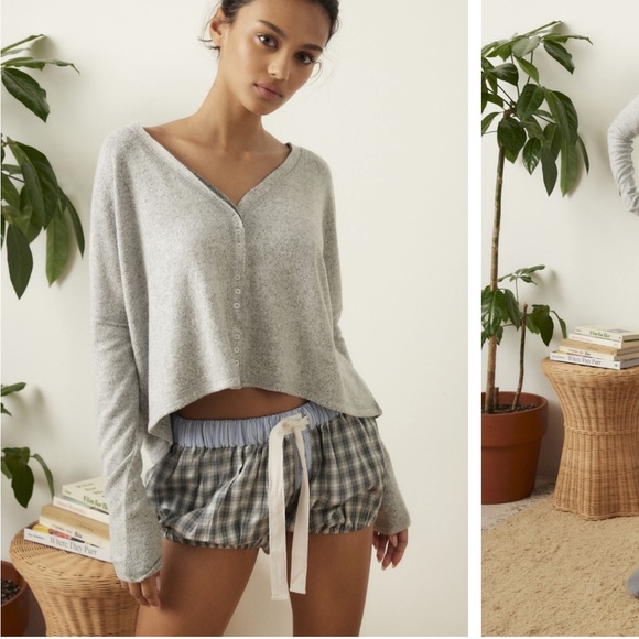 Urban Outfitters Sweaters - NWT Urban Outfitters Chloe Button Up Grey